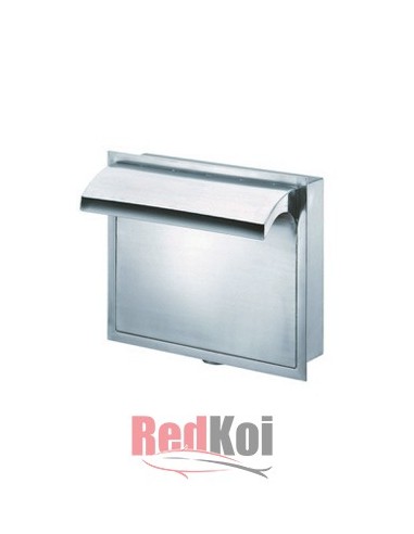 Cascada inox cajon pared